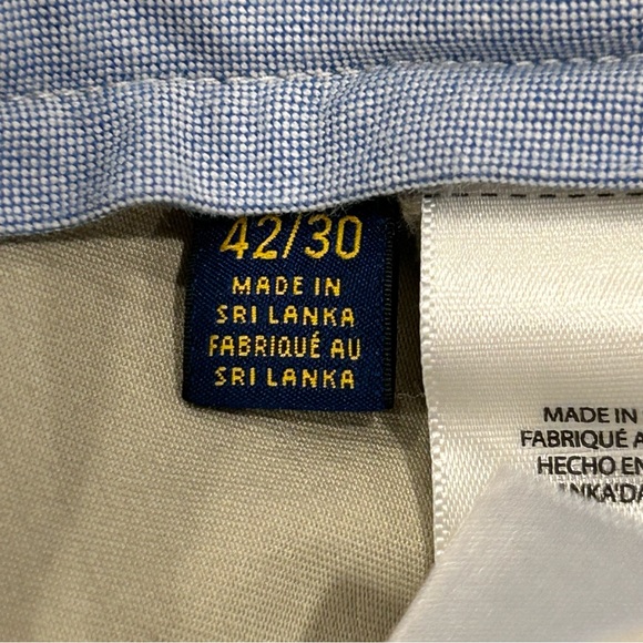 Polo Ralph Lauren Tan Chino Twill Straight Stretch Pants 42/30 - Picture 6 of 14